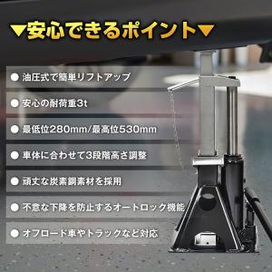 ジャッキ 油圧ジャッキ ジャッキスタンド フロ...の詳細画像2