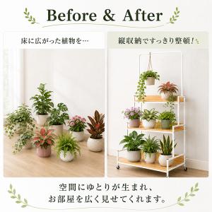 フラワースタンド 室内 3段 観葉植物 アイア...の詳細画像3