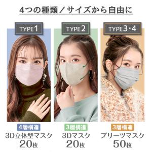 マスク 立体構造 おしゃれ 血色マスク 使い捨...の詳細画像1