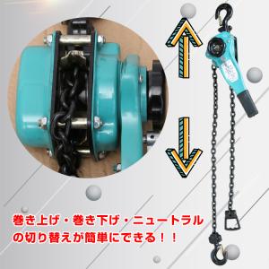 レバーホイスト 0.75t チェーン 1.5m...の詳細画像1