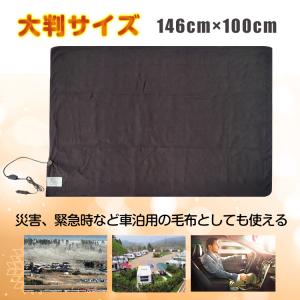 電気毛布 車用ブランケット 電気ひざ掛け 電気...の詳細画像3