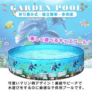 プール 家庭用 大型 折りたたみ ビニールプー...の詳細画像2