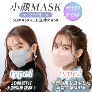 マスク 不織布 20枚 5Dマスク 血色 3層...の詳細画像1