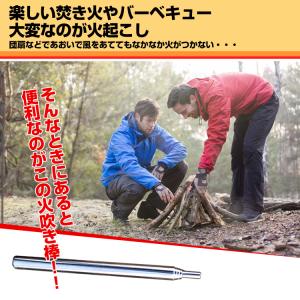 火吹き棒 焚き火 伸縮 ポケット ふいご バー...の詳細画像1
