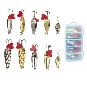 釣り ルアー スプーン トラウト 渓流 海 ケース 10個