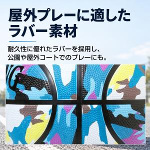 バスケットボール 5号 ゴム 屋外 バスケ 小...の詳細画像3