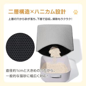 猫砂マット 猫砂落とし 猫トイレマット 猫トイ...の詳細画像3
