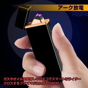 プラズマライター USB充電 電子ライター ア...の詳細画像1