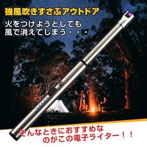 ライター 電子ライター usb充電式 スリムラ...の詳細画像1
