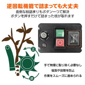 ガーデンシュレッダー 粉砕機 ギア式 電動粉砕...の詳細画像4
