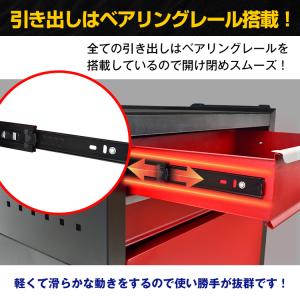 ツールワゴン 引き出し 台車 工具箱 ホームキ...の詳細画像4