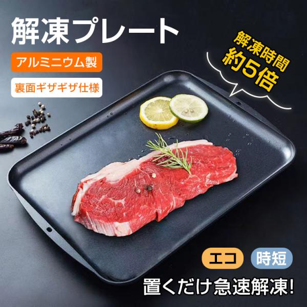 解凍プレート 解凍板 解凍皿 SNS話題 急速解凍 置くだけ 自然解凍 時間短縮 まな板 肉 魚 便...