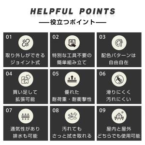 ガレージタイル 40枚 フロアタイル 倉庫 タ...の詳細画像2