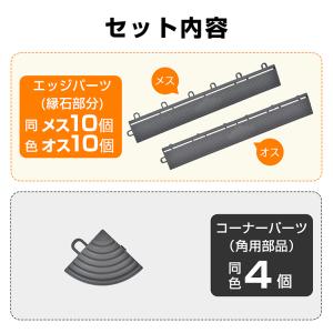 ガレージタイル エッジ コーナー セット タイ...の詳細画像5