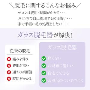 脱毛器 メンズ 女性 擦るだけ ガラス ナノガ...の詳細画像4