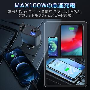 シガーソケット usb 車載充電器 車携帯充電...の詳細画像3