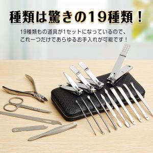 爪切り ニッパー 足 爪切りセット 19点 収...の詳細画像1