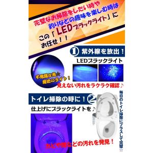 ブラックライト UV 紫外線ライト led 懐...の詳細画像2