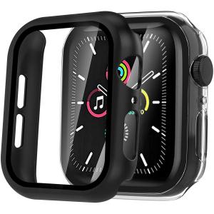 Apple Watch ケース 40mm 41mm 45mm 44mm Series 7/6/SE/5/4 対応 アップルウォッチ カバー 2枚入 一体感 高感度タッチ 全面保護 apple watch-2p-arae