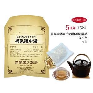 補気建中湯 ホキケンチュウトウ お手軽煎じ薬 5日分15包