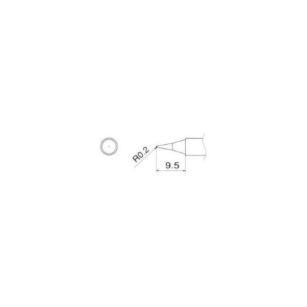 エスコ EA304AG-21 Ｒ０．２ 交換用こて先 EA304AG21【キャンセル不可】