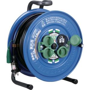 HATAYA（ハタヤ） レインボーリール 屋外用コードリール 接地付 漏電