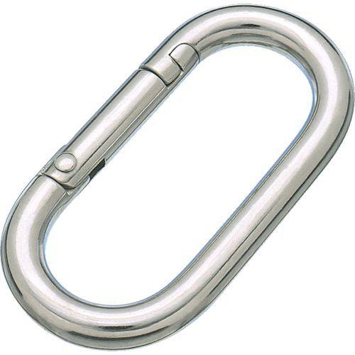 あすつく対応 「直送」 トラスコ中山（ＴＲＵＳＣＯ） ［TKJR1］ ステンレス カラビナジュニア ...