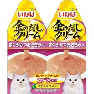 いなばペットフード 4901133618819 金のだしクリーム まぐろ・かつお ささみ入り 60g IC−84