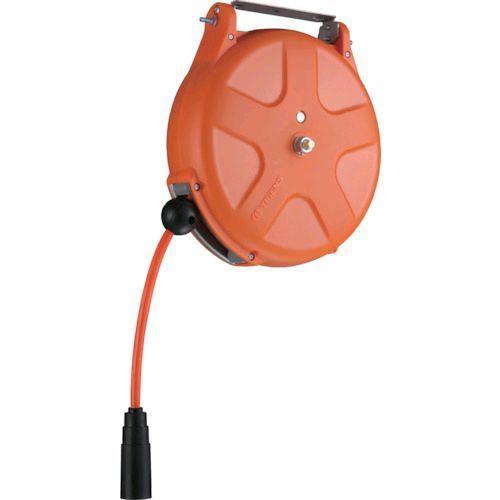 あすつく対応 「直送」 ＴＲＩＥＮＳ SHS-310A-OR エアーホースリール 内径８ｍｍＸ１０ｍ...