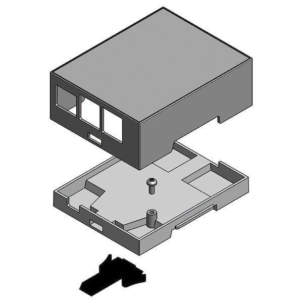 タカチ電機工業 RPD-1S 直送 代引不可 Raspberry Pi 専用 DINモジュールボック...