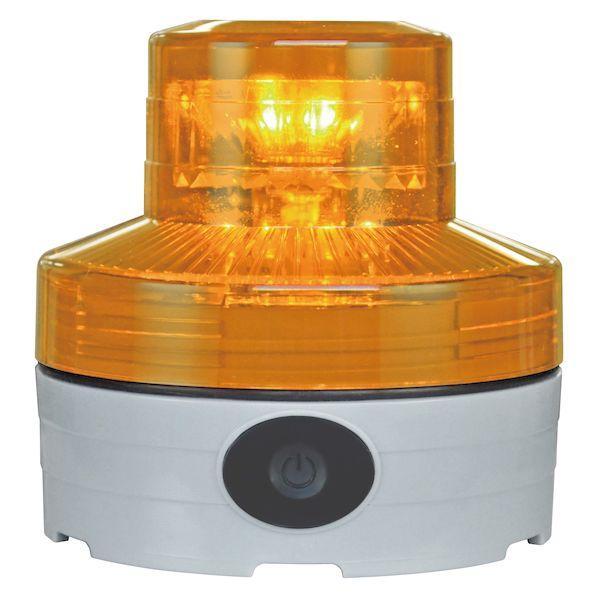 【個数：1個】日恵 VL07B-003NY 直送 代引不可 電池式LED回転灯 ニコUFO neo ...