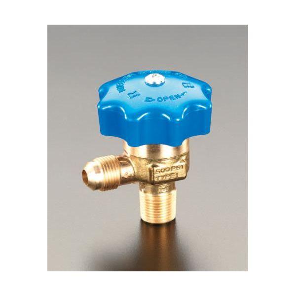 エスコ EA490MA-23 1/4NPTx3/8Fパックレスバルブ EA490MA23【キャンセル...