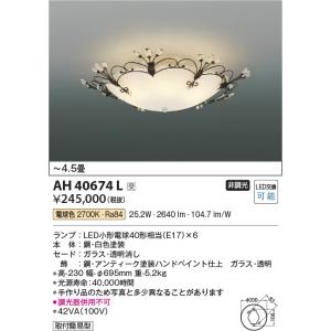 安心のメーカー保証 【インボイス対応店】AH40674L コイズミ照明器具 シーリングライト LED宅配便不可  実績20年の老舗