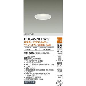 大光電機 安心のメーカー保証 【送料無料】DDL-6809FBG LED ダウン  