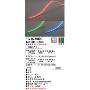 安心のメーカー保証 FG0250RG （電源ドライバー取付レール別売） オーデリック 屋外灯 間接照明 LED リモコン別売◆実績20年の老舗の商品画像