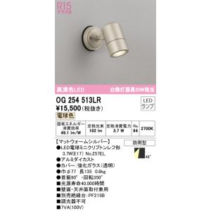 OG254571 オーデリック　スポットライト　防雨型　屋外　ミニクリプトン ODELIC（オーデリック） 安心のメーカー保証 OG254571LR（ランプ別梱包