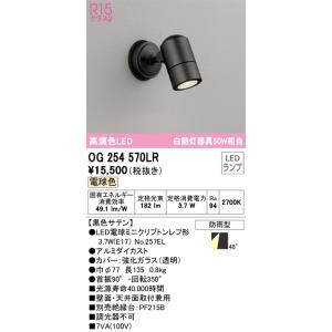 OG254571 オーデリック　スポットライト　防雨型　屋外　ミニクリプトン ODELIC（オーデリック） 安心のメーカー保証 OG254571LR（ランプ別梱包