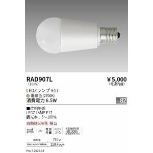 遠藤照明 安心のメーカー保証 【インボイス対応店】RAD909L（LDA4L-H
