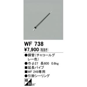 安心のメーカー保証 【インボイス対応店】WF738 オーデリック照明器具 シーリングファン パイプの...