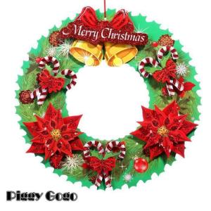 クリスマス飾り リース ペーパー パーティ 玄...の詳細画像3