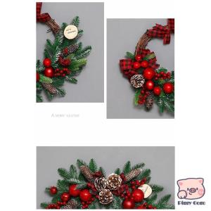 クリスマスリース 直径45cm ナチュラル か...の詳細画像3