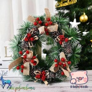 クリスマスリース 壁掛け 北欧 玄関 ナチュラ...の詳細画像3