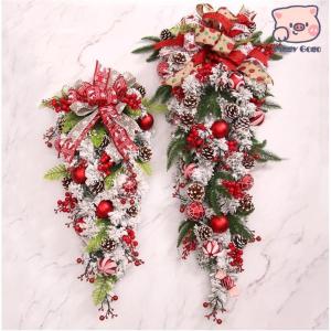 赤字クリスマスリース クリスマス飾り 玄関飾り...の詳細画像4