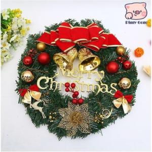 赤字クリスマスリース クリスマス飾り 玄関飾り...の詳細画像1