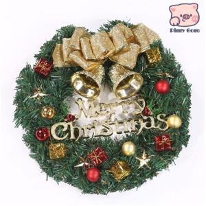 赤字クリスマスリース クリスマス飾り 玄関飾り...の詳細画像3