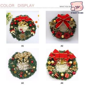 赤字クリスマスリース クリスマス飾り 玄関飾り...の詳細画像5