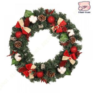 リース クリスマスリース ナチュラルリース 玄関 壁掛フラワー ぶら下げ飾り 華やか ドア 窓 オーナメント デコレーション 可愛い おしゃれ