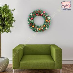 クリスマス飾り クリスマスリース 玄関リース ...の詳細画像2