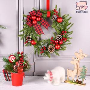 メリー！クリスマス♪ 可愛い 冬 クリスマス リース 豪華 開店祝い 新築祝い 内祝い 開業祝い Xmas クリスマス 飾り インテリア 玄関 ドア