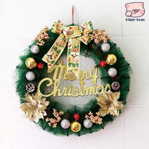 クリスマスリース クリスマス飾り 玄関リース ドア 窓 オーナメント インテリアの飾り クリスマスベル メリー！クリスマス♪ 可愛い 冬 クリスマス